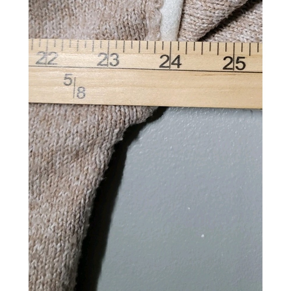 Vkeid Khaki Beige Womens Sz SM Lightweight Knit Boxy Oversized Tunic Top Sweater - Picture 4 of 6